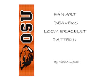 FAN ART Beavers Beaded Loom Bracelet Pattern by VikisAnybead