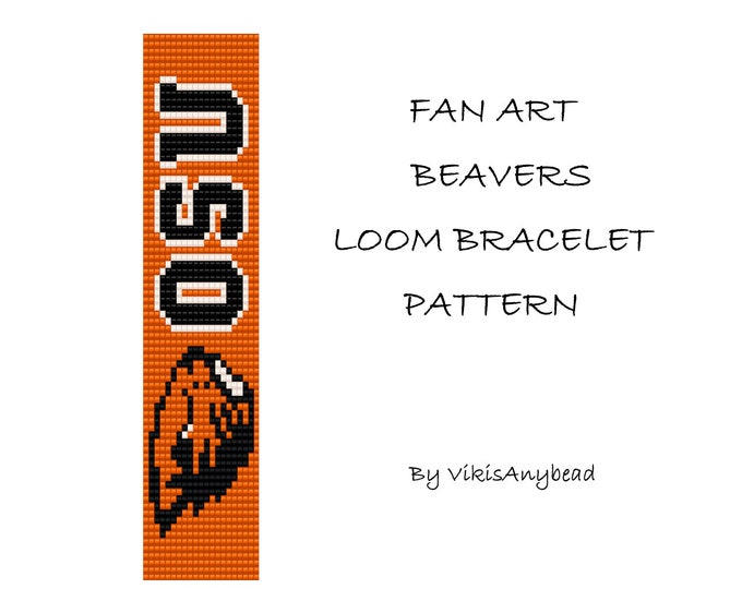 FAN ART Beavers Beaded Loom Bracelet Pattern by VikisAnybead