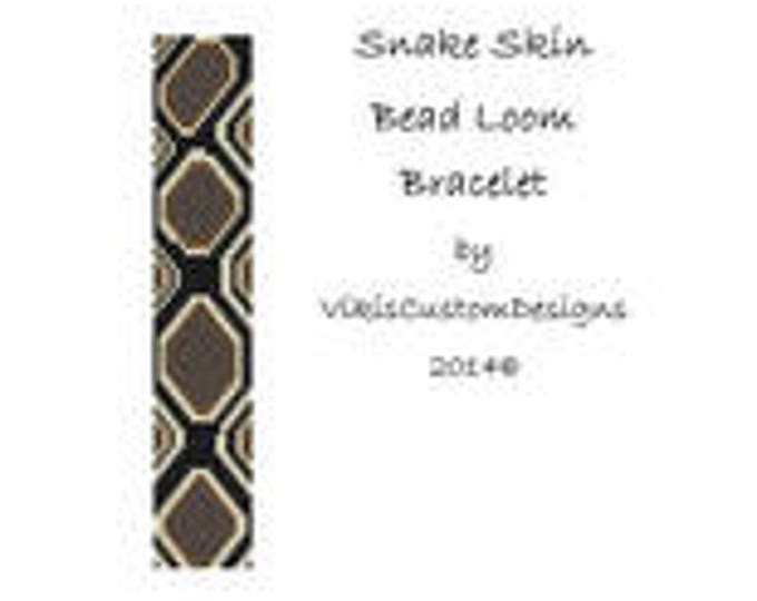Snake Skin Bead Loom Bracelet Pattern by VikisCustomDesigns