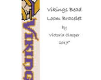 Vikings Bead Loom Bracelet by VikisCustomDesigns