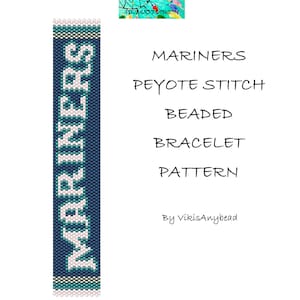 Mariners Peyote Stitch Beaded Bracelet Pattern by VikisAnybead