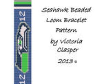 Original Seahawks Bead Loom Pattern by Viki Clasper