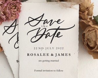 Save the Date Cards - Handmade Save the Date Cards - Wedding Stationery