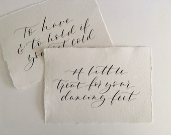 Wedding Signs | Hand Lettered Calligraphy Signs for Weddings