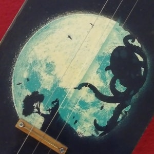 Guitare posterizing/option/cigar box