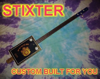Cigar Box Guitar/3 String Cigar Box Guitar/Stick Dulcimer - "Stixter"/Cigarbox Guitar
