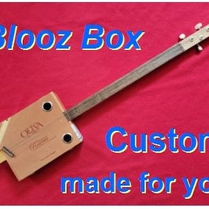 Cigar Box Guitar/3 String Cigar Box Guitar/Strummer/Custom Built - "Blooz Box"/Pentatonic Guitar