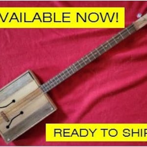 Cigar Box Guitar/3 String Cigar Box Guitar/Chromatic Guitar/CBG/The Crate