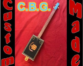 Sigarenkistje gitaar/3-snarige sigarenkistje gitaar/chromatische gitaar/CBG