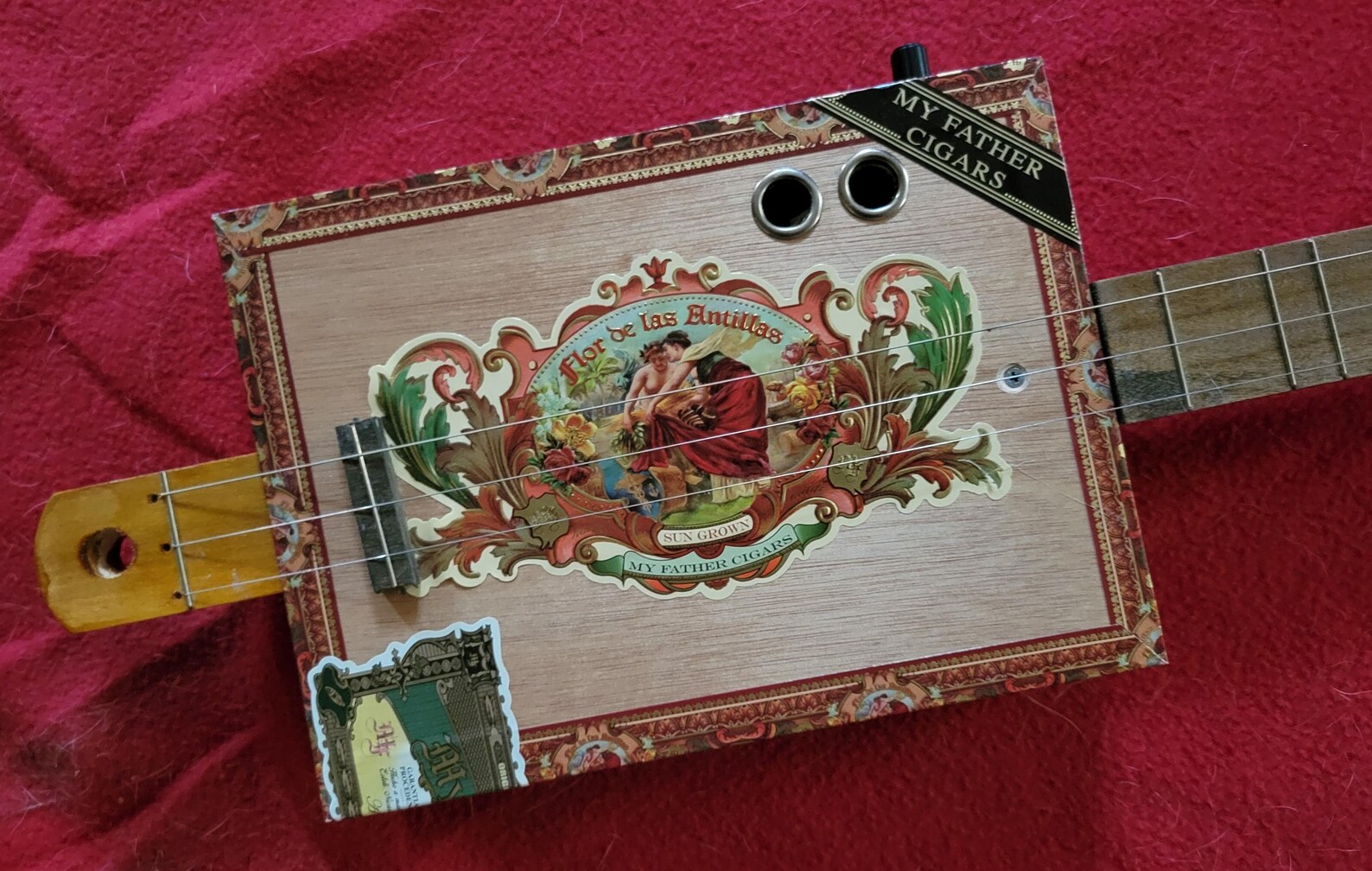 Cigar Box Guitar/3 String Cigar Box Guitar/stick Dulcimer - 
