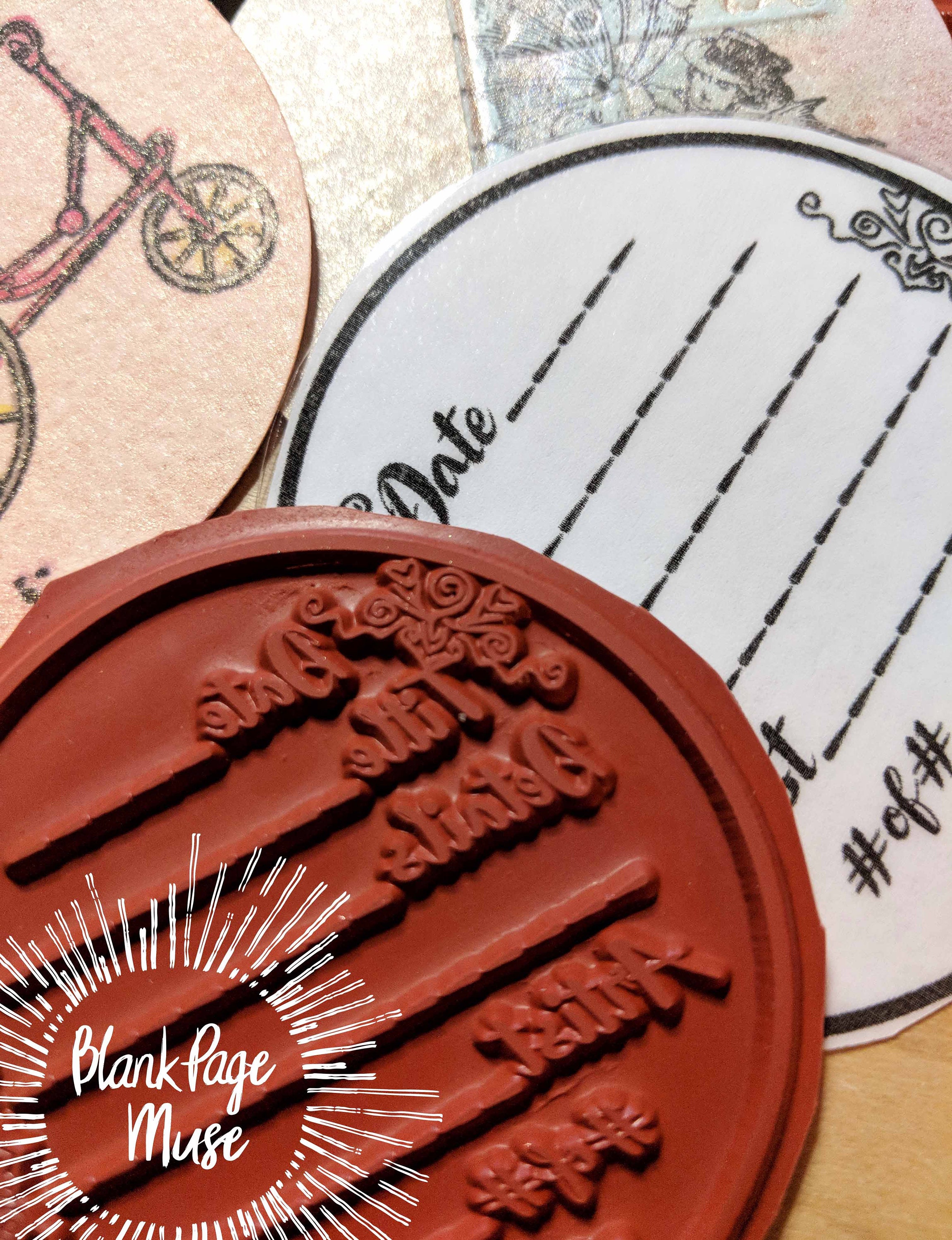Happy Birthday! Word Rubber Stamp by Pam Bray Designs - Blank Page Muse Art  Rubber Stamps