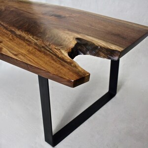 Sold- - - Live Edge Black Walnut Table