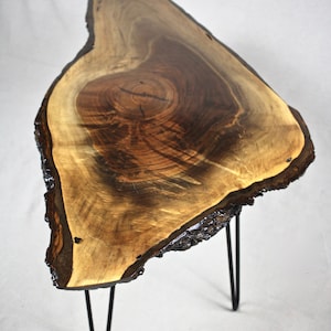 Sold—- Live Edge Black Walnut Table/Bench