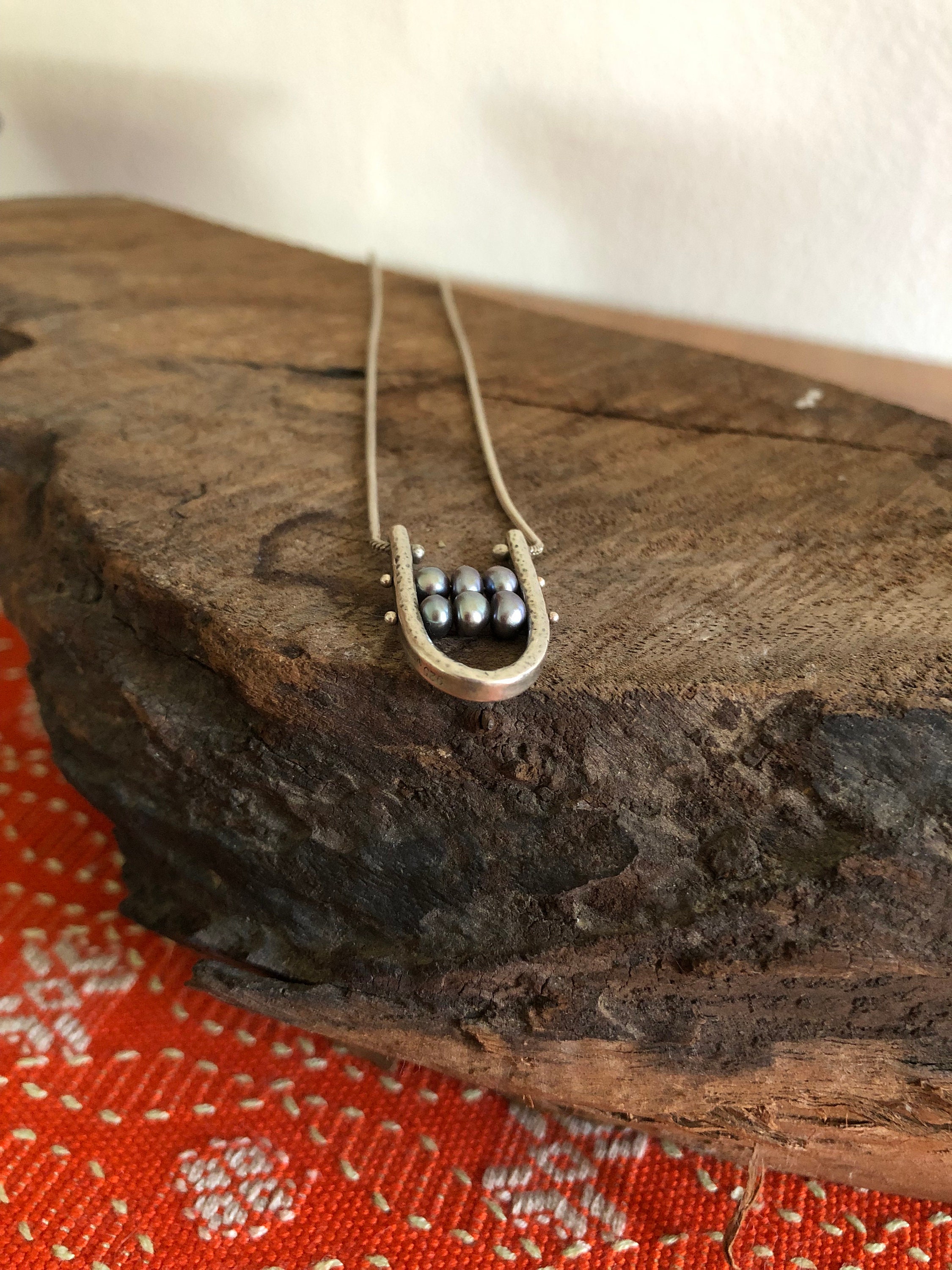 Michael Bromberg 925 Silver and Fresh Water Pearls Pendant