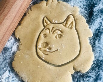 10 Pcs set Mini Shiba Inu cookie Cutters Plastic 3D Cartoon Biscuit Mold Cookie mold