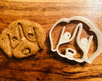 Molly the Beagle - Cookie Cutter - Doggy Face- Pup cutter - Baking Supplie