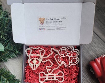 Airedale Terrier Cookie Cutter set - Airdate terrier  gift.