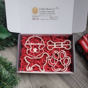 Golden retrievers cookie cutter set - Golden retrievers gift