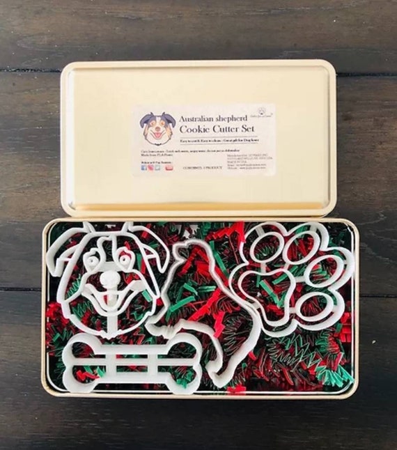 Aussie Cookie Cutter Set Australian Shepherd Cookie Cutter Etsy