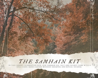 Samhain Magick Kit for sabbat offering / Halloween ritual / spellwork, magick herbs, witchcraft supplies, Wiccan / Pagan kit