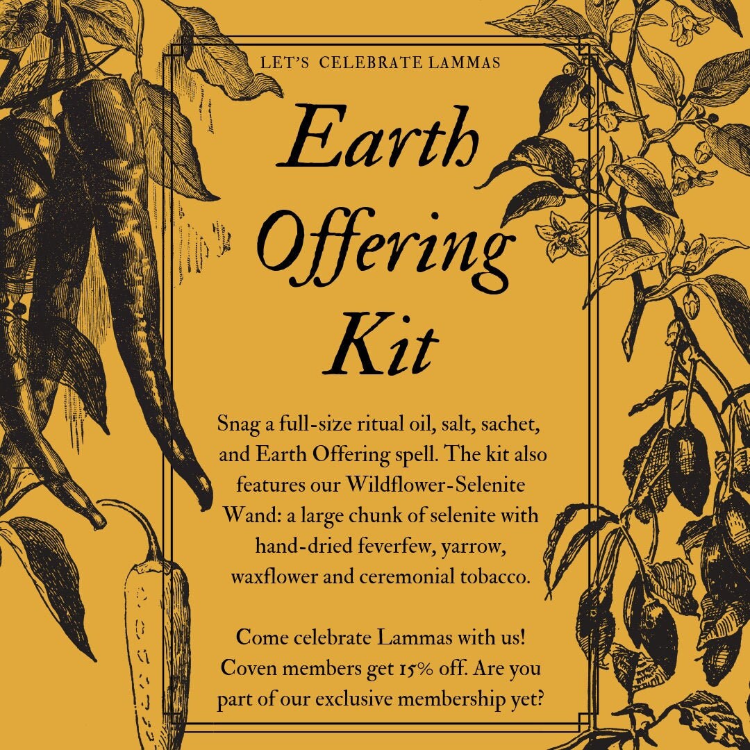 Earth Offering Kit Sabbat Ritual Box With Witchcraft Spells, Herb ...