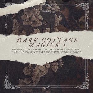 Dark Cottage Witchcraft Five-week Online Course Digital Download and Printable Pages for Books of Shadows, Grimoires and Spell Journals image 1