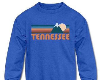 Tennessee Youth Sweatshirt, Retro Mountain Youth Tennessee Sweatshirt