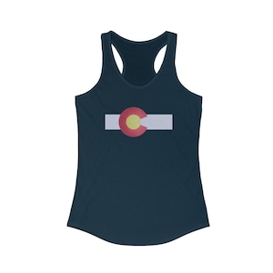 Colorado Flag Racerback Tank Top - Women&#39;s Slim Fit
