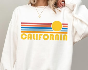 Bluza Retro California: Unisex z grafiką Sunset - Możliwość personalizacji