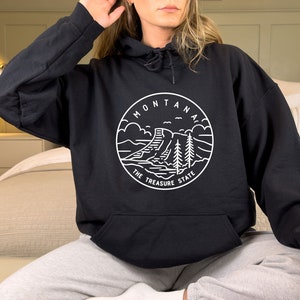 Montana Hoodie: Unisex State Design Sweatshirt