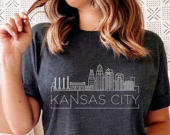 Kansas City Skyline T-Shirt: Unisex Missouri Travel Tee