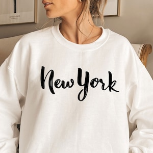 New York Sweatshirt, Adult Unisex New York Sweatshirt - Personalization Available