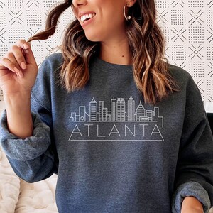 Atlanta Skyline Sweatshirt: Georgia Unisex Crewneck - Customizable