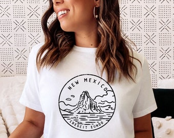 Distressed New Mexico T-Shirt: Unisex State Design, Soft Cotton