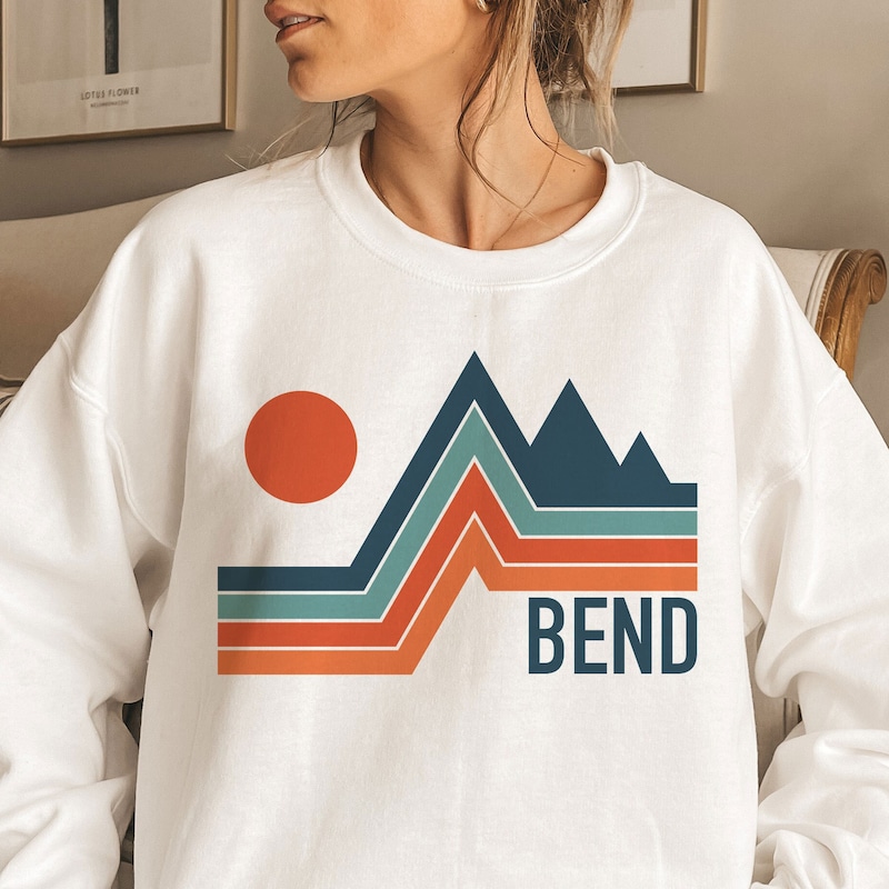 Bend Youth T-Shirt - Retro Mountain Oregon Kid's TShirt
