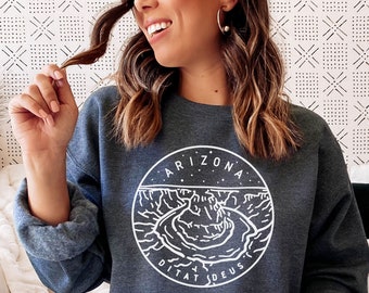 Arizona Grand Canyon Sweatshirt: Unisex Crewneck State Design