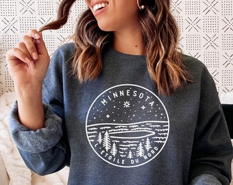 Minnesota Sweatshirt, Retro Vintage Unisex Graphic Crewneck, Minnesota Gift, Vintage Style, Personalization Available