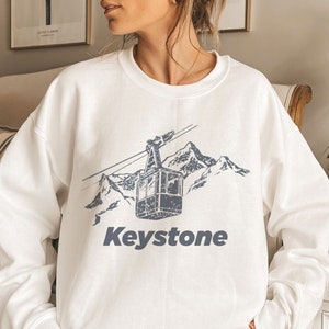 Keystone, Colorado Sweatshirt, Unisex Mountain Ski Lift Crewneck Keystone Sweatshirt