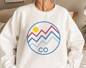 Colorado Sweatshirt, Colorado Sweater, Colorado Shirt, Men’s Sweatshirt, Women’s Sweatshirt, Colorado Crewneck, Retro Sweatshirt