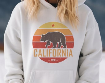 Sudadera unisex Retro California Bear - Personalizada