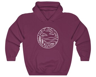 Kids Sweatshirt North Carolina State Design Youth Hoodie