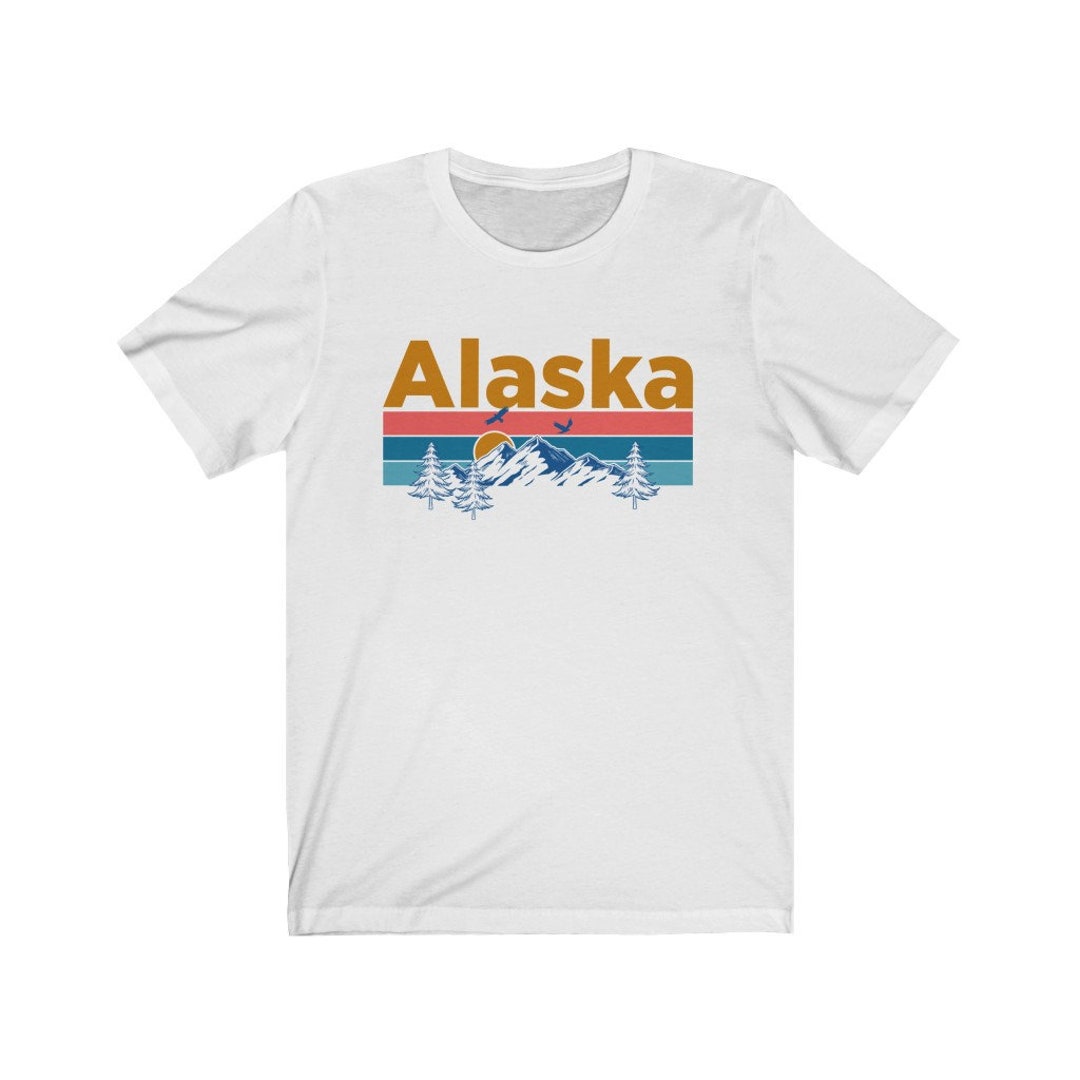 White Youth Unisex used Small / Medium USA Alaska Jersey