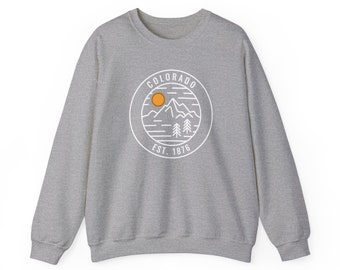 Colorado Sweatshirt - Unisex Colorado Crewneck Sweatshirt - Personalization Available