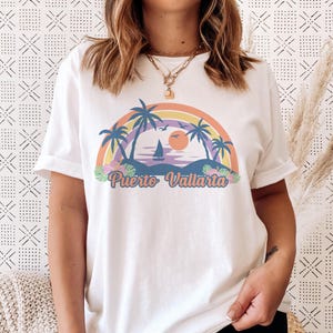 Puerto Vallarta T-Shirt - Retro Beach Unisex Puerto Vallarta Shirt - Personalization Available