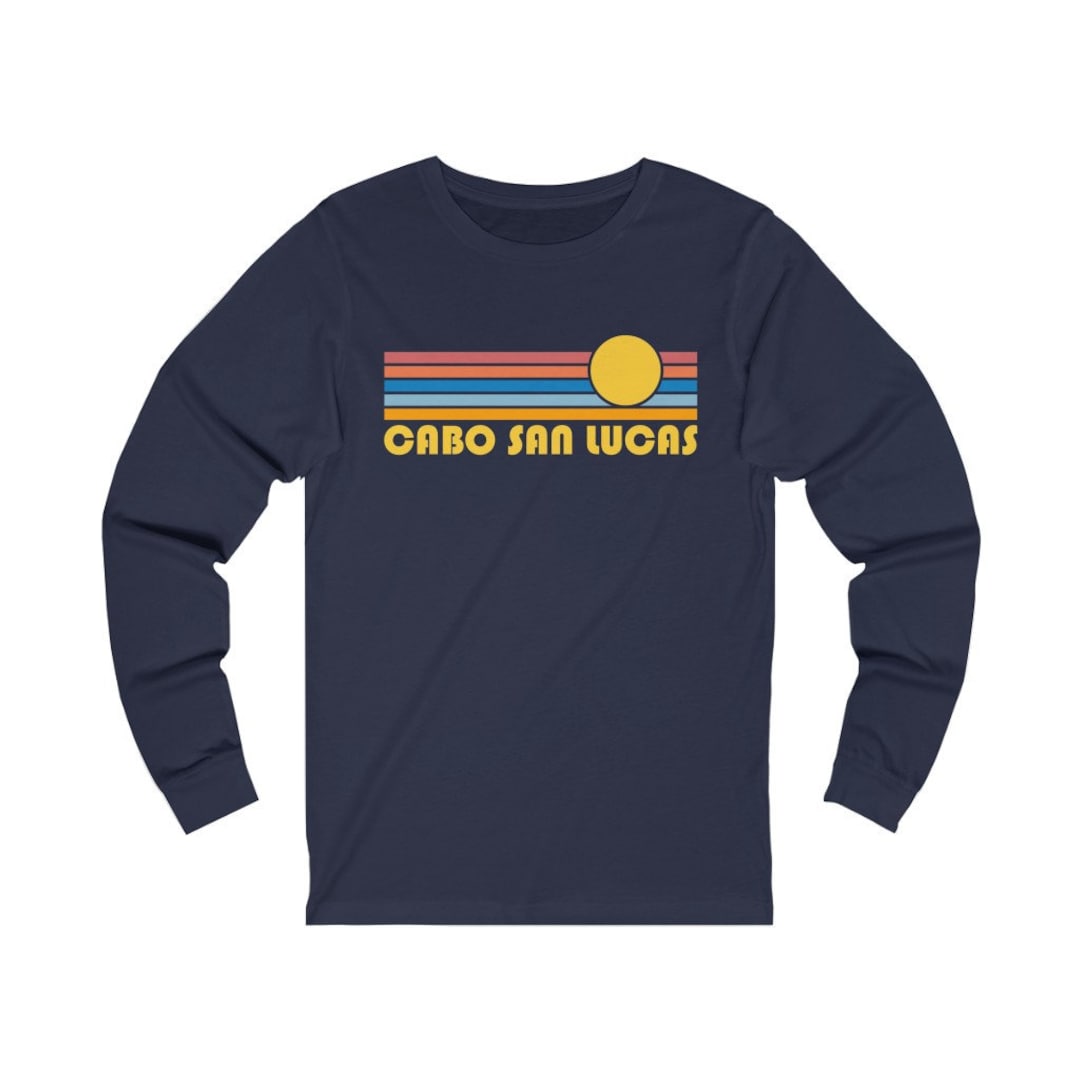 Cabo San Lucas, Mexico Long Sleeve Shirt, Unisex Retro Sun Long