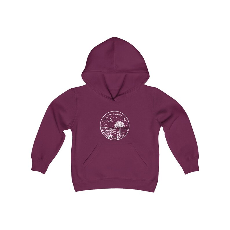 South Carolina Youth Hoodie State Design Unisex South Carolina Kid/'s Hoodie Hooded Sweatshirt