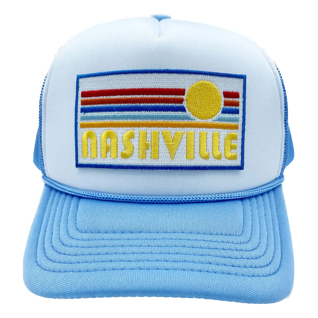 Kids Nashville Hat ages 212, Retro Sunrise Nashville, Tennessee