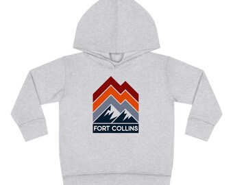 Fort Collins, Colorado Sweat à capuche pour tout-petits, Sweat-shirt unisexe Fort Collins pour tout-petits