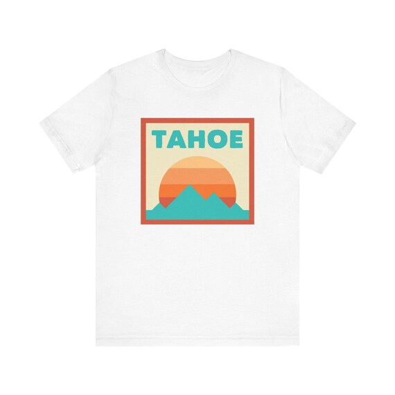 Vintage Retro Lake Tahoe T-Shirt Mountain And Sun Vintage Retro Lake Tahoe T-Shirt Mountain And Sun