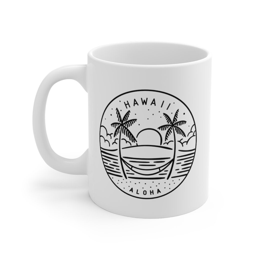 Hawaii Mug State Design Ceramic Hawaii Mug 11oz & 15oz Etsy